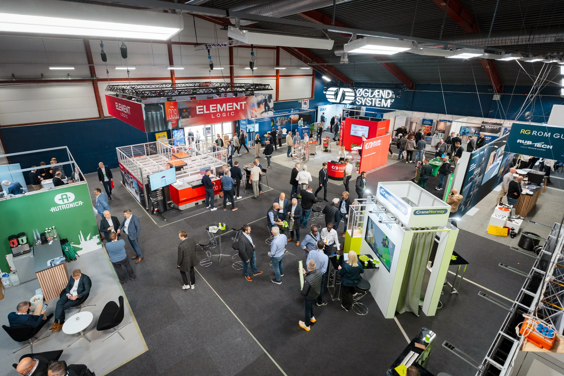 Visitors entering the OTD Energy 2025 exhibition floor at Stavanger Forum on Day 1