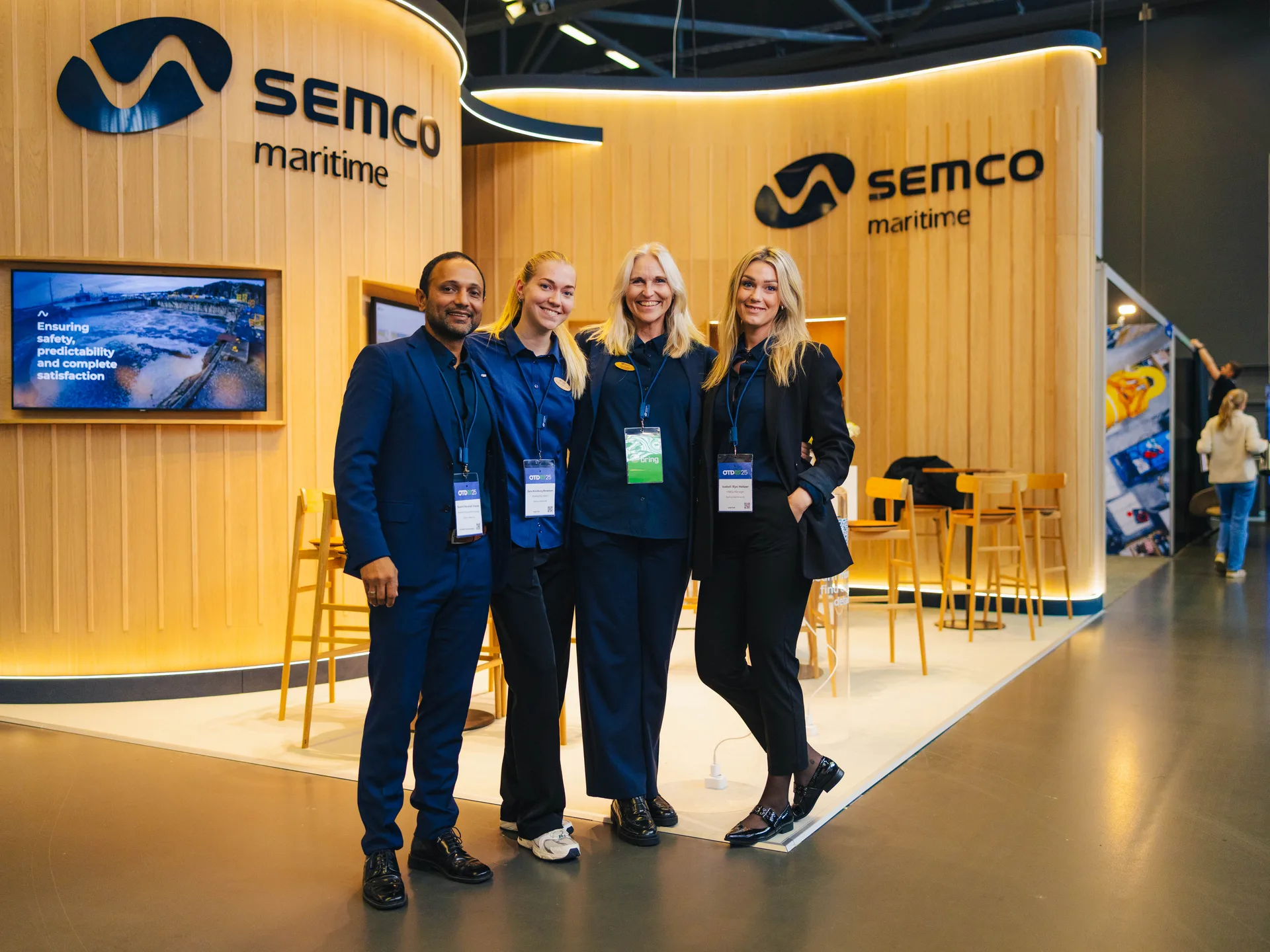 Semco Maritime team at their OTD Energy 2025 stand